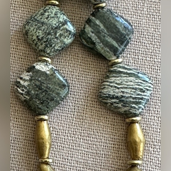 22 inch Zebra Jasper bead necklace NWOT - Picture 2 of 11